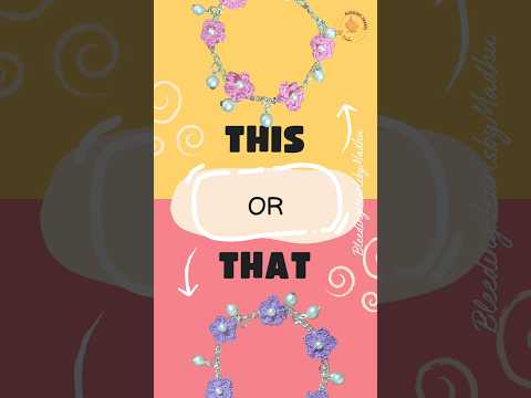 Blossom Nazm Crochet Charm Bracelet – Lavender Pearl